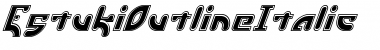 Download EstukiOutlineItalic Font Download EstukiOutlineItalic Font