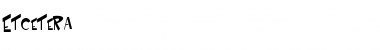 Download Etcetera Font Download Etcetera Font