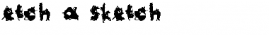 Download etch a sketch Font Download etch a sketch Font