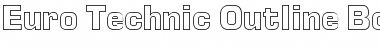 Download Euro Technic Outline Font Download Euro Technic Outline Font