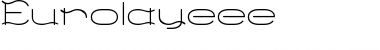 Download Eurolayeee Font Download Eurolayeee Font