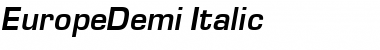 Download EuropeDemi Font Download EuropeDemi Font