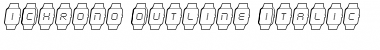 Download iChrono Outline Italic Font Download iChrono Outline Italic Font