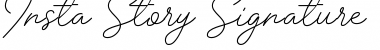 Download Insta Story Signature Font Download Insta Story Signature Font
