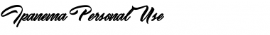 Download Ipanema Personal Use Font Download Ipanema Personal Use Font