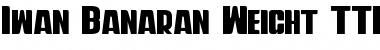 Download Iwanbanaran Weight Font Download Iwanbanaran Weight Font
