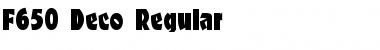 Download F650-Deco Font Download F650-Deco Font