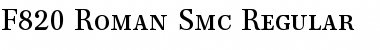 Download F820-Roman-Smc Font Download F820-Roman-Smc Font