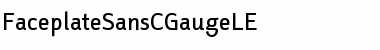 Download FaceplateSansCGaugeLE Font Download FaceplateSansCGaugeLE Font