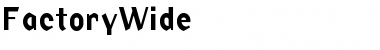 Download FactoryWide Font Download FactoryWide Font
