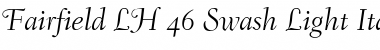 Download Fairfield LH SwLightItalicOsF Font Download Fairfield LH SwLightItalicOsF Font
