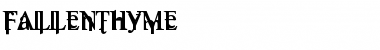 Download FallenThyme Font Download FallenThyme Font