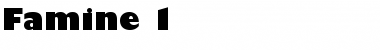 Download Famine 1 Font Download Famine 1 Font