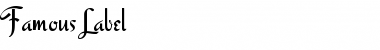 Download Famous Label Font Download Famous Label Font