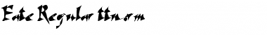 Download Fate Font Download Fate Font
