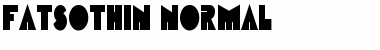 Download FatsoThin Font Download FatsoThin Font