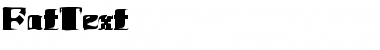 Download FatText Font Download FatText Font
