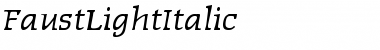 Download FaustLightItalic Font Download FaustLightItalic Font