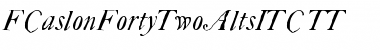 Download FCaslonFortyTwoAltsITC TT Font Download FCaslonFortyTwoAltsITC TT Font