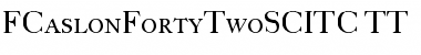 Download FCaslonFortyTwoSCITC TT Font Download FCaslonFortyTwoSCITC TT Font