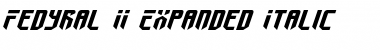 Download Fedyral II Expanded Italic Font Download Fedyral II Expanded Italic Font