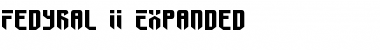 Download Fedyral II Expanded Font Download Fedyral II Expanded Font