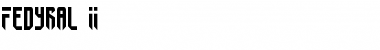 Download Fedyral II Font Download Fedyral II Font