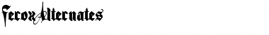 Download FeroxAlternates Font Download FeroxAlternates Font