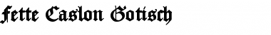 Download Fette Caslon Gotisch Font Download Fette Caslon Gotisch Font