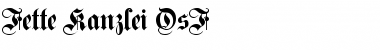 Download Fette Kanzlei OsF Font Download Fette Kanzlei OsF Font