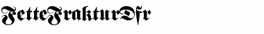 Download FetteFrakturDfr Font Download FetteFrakturDfr Font