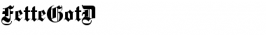 Download FetteGotD Font Download FetteGotD Font