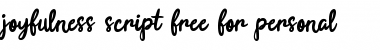 Download Joyfulness Script free personal Font Download Joyfulness Script free personal Font