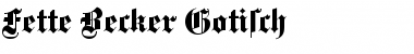 Download Fette Becker Gotisch Font Download Fette Becker Gotisch Font