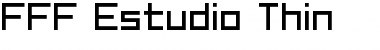 Download FFF Estudio Thin Font Download FFF Estudio Thin Font