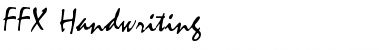 Download FFX Handwriting Font Download FFX Handwriting Font