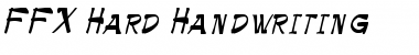 Download FFX Hard Handwriting Font Download FFX Hard Handwriting Font