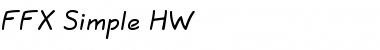 Download FFX Simple HW Font Download FFX Simple HW Font