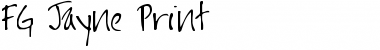 Download FG Jayne Print Font Download FG Jayne Print Font