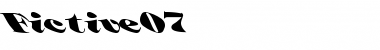 Download Fictive07 Font Download Fictive07 Font