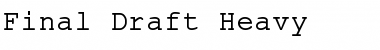 Download Final Draft Heavy Font Download Final Draft Heavy Font