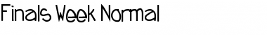 Download Finals Week Font Download Finals Week Font