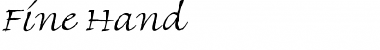 Download Fine Hand Font Download Fine Hand Font
