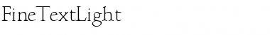 Download FineTextLight Font Download FineTextLight Font