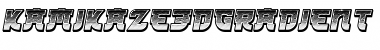 Download Kamikaze 3D Gradient Font Download Kamikaze 3D Gradient Font
