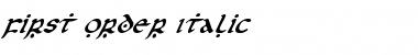 Download First Order Italic Font Download First Order Italic Font