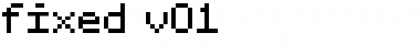 Download fixed_v01 Font Download fixed_v01 Font