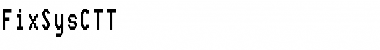 Download FixSysC Font Download FixSysC Font