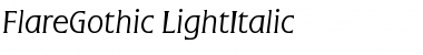 Download FlareGothic-LightItalic Font Download FlareGothic-LightItalic Font