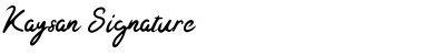 Download Kaysan Signature Font Download Kaysan Signature Font